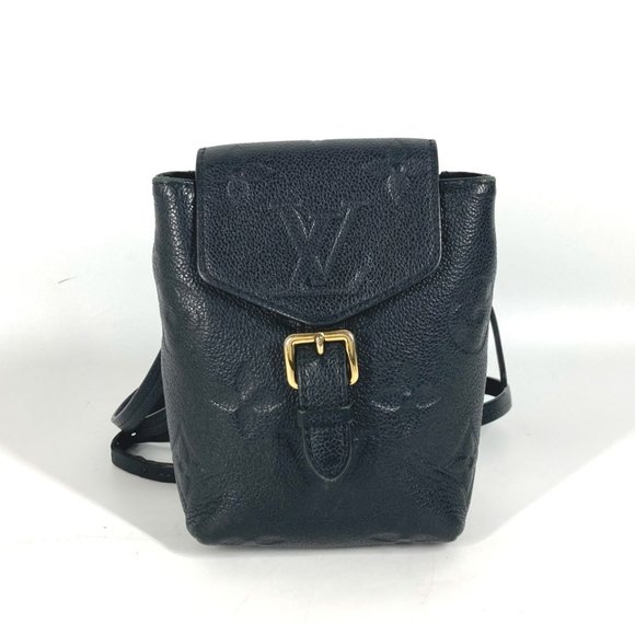 LOUIS VUITTON Black Monogram Leather Backpack - Picture 1 of 16